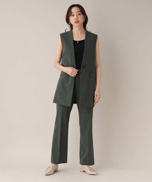 UNTITLED(アンタイトル)の「◆ベーシックキャミソール(タンクトップ・レディース・オフホワイト/ブラック・44/00/48/02/04)」の13枚目の写真