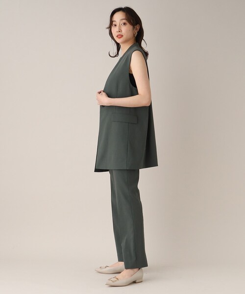 UNTITLED(アンタイトル)の「◆ベーシックキャミソール(タンクトップ・レディース・オフホワイト/ブラック・44/00/48/02/04)」の14枚目の写真