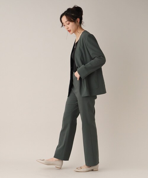 UNTITLED(アンタイトル)の「◆ベーシックキャミソール(タンクトップ・レディース・オフホワイト/ブラック・44/00/48/02/04)」の16枚目の写真