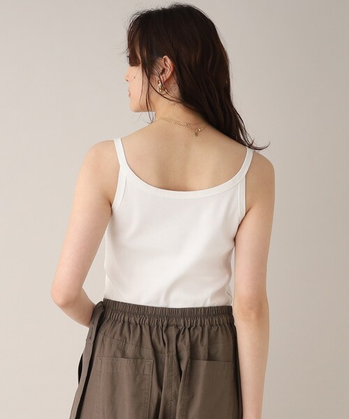UNTITLED(アンタイトル)の「◆ベーシックキャミソール(タンクトップ・レディース・オフホワイト/ブラック・44/00/48/02/04)」の21枚目の写真