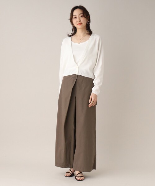 UNTITLED(アンタイトル)の「◆ベーシックキャミソール(タンクトップ・レディース・オフホワイト/ブラック・44/00/48/02/04)」の22枚目の写真