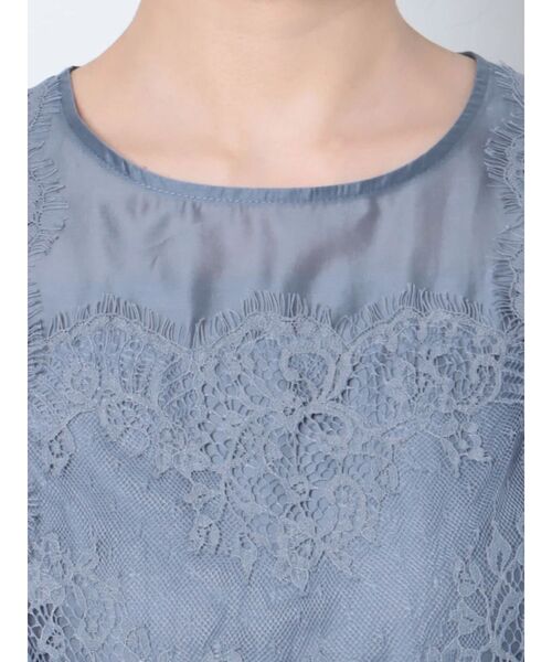 LAGUNAMOON(ラグナムーン)の「ワイドレーステープブラウス(シャツ/ブラウス・レディース・ブラック/ベージュ/ブルー・FREE)」の13枚目の写真