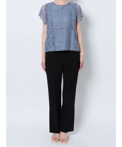 LAGUNAMOON(ラグナムーン)の「ワイドレーステープブラウス(シャツ/ブラウス・レディース・ブラック/ベージュ/ブルー・FREE)」の11枚目の写真