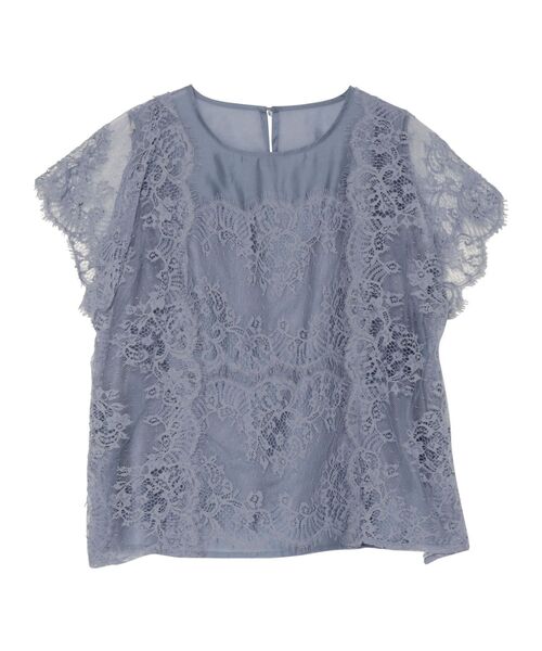 LAGUNAMOON(ラグナムーン)の「ワイドレーステープブラウス(シャツ/ブラウス・レディース・ブラック/ベージュ/ブルー・FREE)」の22枚目の写真