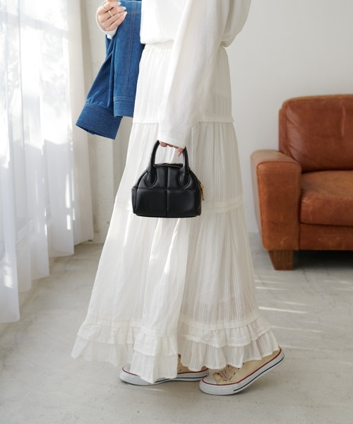 DISCOAT（ディスコート）の「生地ジャガードティアードスカート