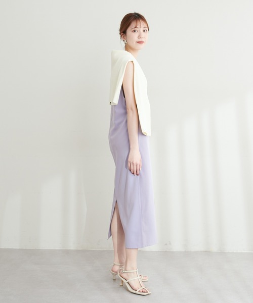 natural couture（ナチュラルクチュール）の「お上品ツイルジャンスカ（ジャンパースカート・レディース・パープル/カーキ/グレー/ブラック・FREE）」の17枚目の写真