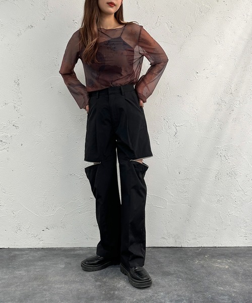 apres jour mignon(アプレジュールミニョン)の「ジップデザインパンツ【ZOZOTOWN限定アイテム】(その他パンツ・レディース・ピンク/ブラック/カーキ/ブルー/レッド・SMALL/MEDIUM/X-LARGE)」の20枚目の写真