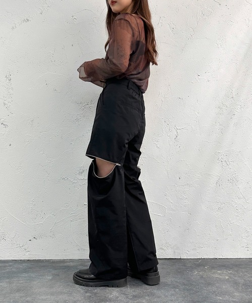 apres jour mignon(アプレジュールミニョン)の「ジップデザインパンツ【ZOZOTOWN限定アイテム】(その他パンツ・レディース・ピンク/ブラック/カーキ/ブルー/レッド・SMALL/MEDIUM/X-LARGE)」の22枚目の写真