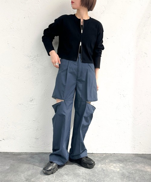 apres jour mignon(アプレジュールミニョン)の「ジップデザインパンツ【ZOZOTOWN限定アイテム】(その他パンツ・レディース・ピンク/ブラック/カーキ/ブルー/レッド・SMALL/MEDIUM/X-LARGE)」の10枚目の写真