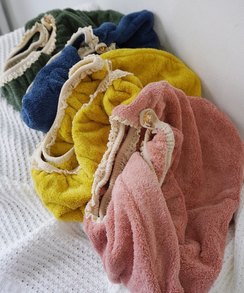 Port（ポート）の「カラフル タオルキャップ / ヘア ドライ キャップ / ターバン タオル #_（その他ルームウェア・レディース・ピンク/イエロー/ブルー/グリーン・FREE）」の2枚目の写真