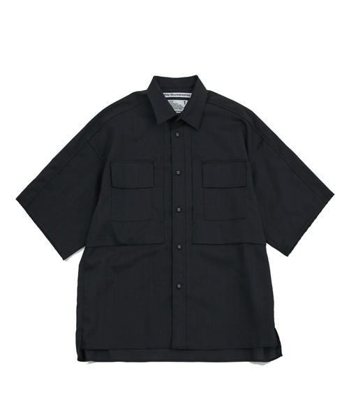 WHITE MOUNTAINEERING(ホワイトマウンテニアリング)の「SOLOTEX WIDE SLEEVE SHIRT(シャツ/ブラウス・メンズ・ブラック/ブラウン・1/0)」の2枚目の写真