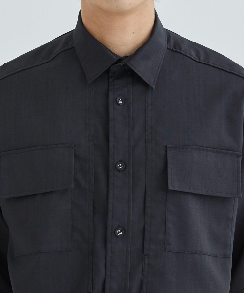 WHITE MOUNTAINEERING(ホワイトマウンテニアリング)の「SOLOTEX WIDE SLEEVE SHIRT(シャツ/ブラウス・メンズ・ブラック/ブラウン・1/0)」の15枚目の写真