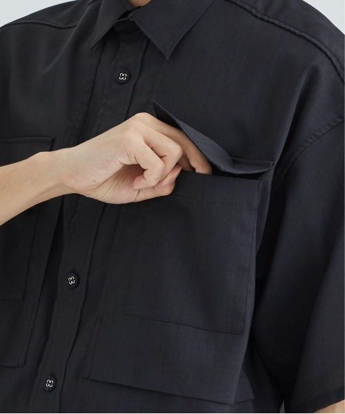 WHITE MOUNTAINEERING(ホワイトマウンテニアリング)の「SOLOTEX WIDE SLEEVE SHIRT(シャツ/ブラウス・メンズ・ブラック/ブラウン・1/0)」の10枚目の写真