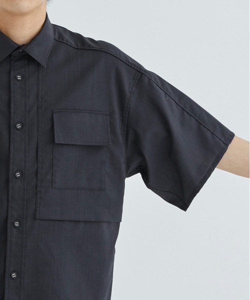 WHITE MOUNTAINEERING(ホワイトマウンテニアリング)の「SOLOTEX WIDE SLEEVE SHIRT(シャツ/ブラウス・メンズ・ブラック/ブラウン・1/0)」の8枚目の写真