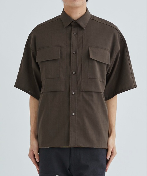 WHITE MOUNTAINEERING(ホワイトマウンテニアリング)の「SOLOTEX WIDE SLEEVE SHIRT(シャツ/ブラウス・メンズ・ブラック/ブラウン・1/0)」の14枚目の写真