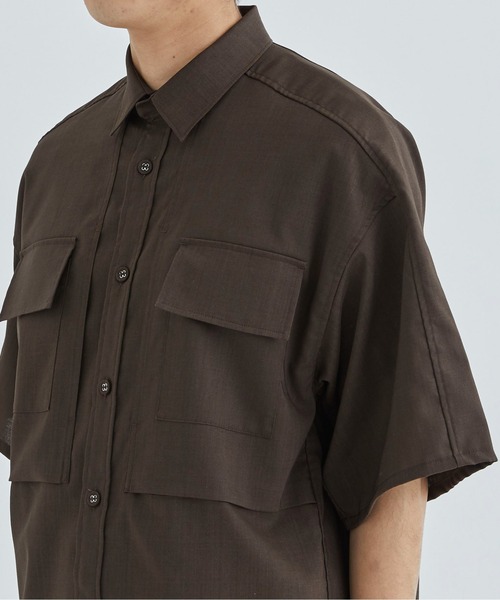 WHITE MOUNTAINEERING(ホワイトマウンテニアリング)の「SOLOTEX WIDE SLEEVE SHIRT(シャツ/ブラウス・メンズ・ブラック/ブラウン・1/0)」の13枚目の写真
