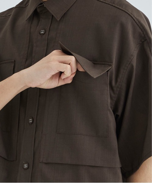 WHITE MOUNTAINEERING(ホワイトマウンテニアリング)の「SOLOTEX WIDE SLEEVE SHIRT(シャツ/ブラウス・メンズ・ブラック/ブラウン・1/0)」の20枚目の写真