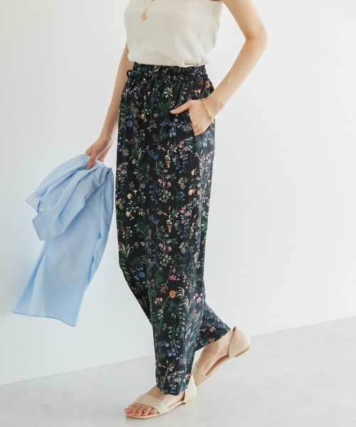 AMERICAN HOLIC(アメリカンホリック)の「接触冷感サラックスワイドパンツ(その他パンツ・レディース・ネイビー/イエロー系その他/その他6/その他9/ストライプ/その他14/グレイッシュベージュ/オレンジ/ブルー・M/S/L)」の9枚目の写真