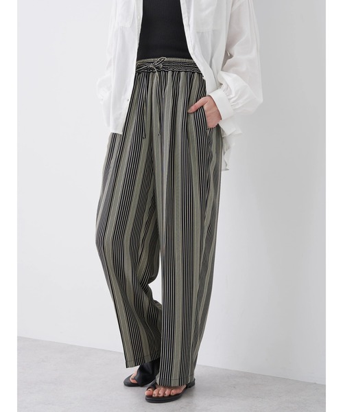 AMERICAN HOLIC(アメリカンホリック)の「接触冷感サラックスワイドパンツ(その他パンツ・レディース・ネイビー/イエロー系その他/その他6/その他9/ストライプ/その他14/グレイッシュベージュ/オレンジ/ブルー・M/S/L)」の22枚目の写真