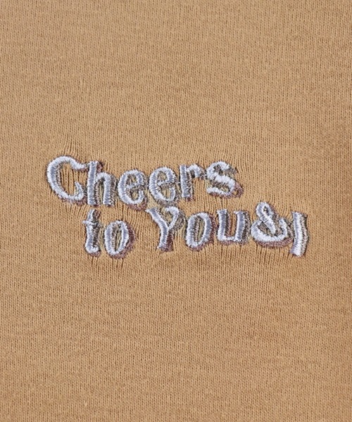 ALEXIA STAM（アリシアスタン）の「Cheers to You & I Cropped Tee / メッセージロゴMini Tee（Tシャツ/カットソー・レディース・ベージュ/オフホワイト/チャコールグレー・S/M）」の11枚目の写真