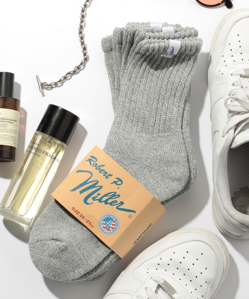 MILLER（ミラー）の「【Robert P. Miller】312C/339C 靴下（ソックス/靴下・メンズ・グレー/ブラック/ホワイト/マルチ・FREE/M）」の3枚目の写真