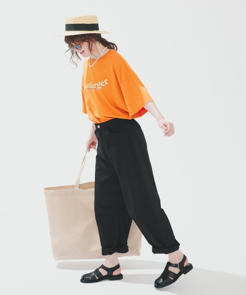 EDIT Gris(エディットグリ)の「【ユニセックスで着用可能】バックプリントビッグTシャツ(Tシャツ/カットソー・レディース・ホワイト/オレンジ/ブルー・FREE)」の13枚目の写真