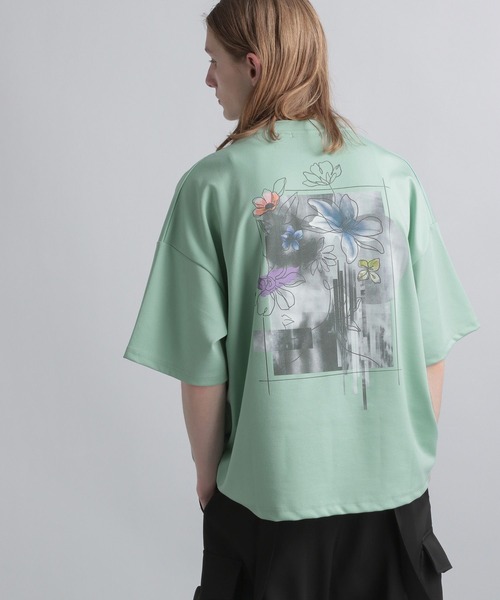 ハーフジップカットソー(HARE) サイズM グリーン ハーフジップカットソー(HARE) サイズM グリーン