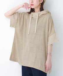 osharewalker | 【廃盤】『異素材スタンドフード半端袖パーカー』(パーカー)