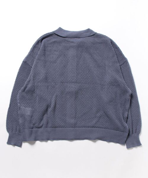 Samansa Mos2（サマンサ モスモス）の「メッシュ編み襟付カーディガン（カーディガン/ボレロ・レディース・ブルー/グリーン/チャコール/ベージュ・ﾌﾘ-）」の20枚目の写真