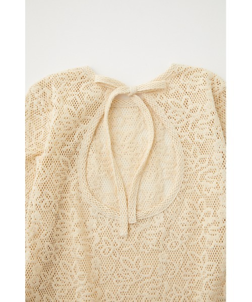 MOUSSY（マウジー）の「BACK OPEN LACE トップス（Tシャツ/カットソー・レディース・ブラック/アイボリー/オレンジ・FREE）」の11枚目の写真