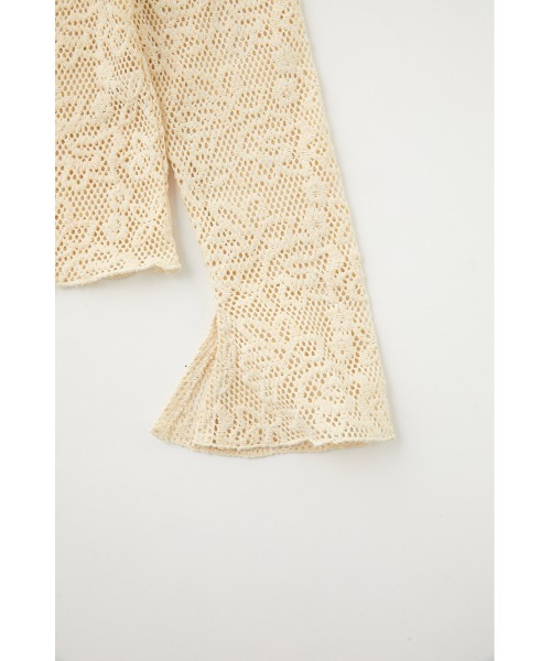 MOUSSY（マウジー）の「BACK OPEN LACE トップス（Tシャツ/カットソー・レディース・ブラック/アイボリー/オレンジ・FREE）」の17枚目の写真