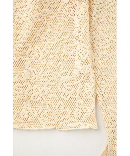 MOUSSY（マウジー）の「BACK OPEN LACE トップス（Tシャツ/カットソー・レディース・ブラック/アイボリー/オレンジ・FREE）」の20枚目の写真