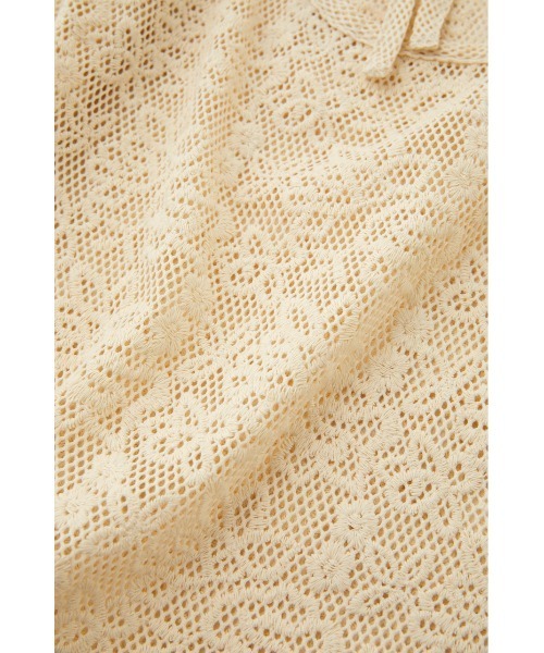 MOUSSY（マウジー）の「BACK OPEN LACE トップス（Tシャツ/カットソー・レディース・ブラック/アイボリー/オレンジ・FREE）」の5枚目の写真