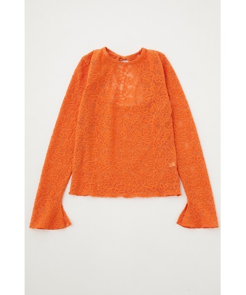 MOUSSY（マウジー）の「BACK OPEN LACE トップス（Tシャツ/カットソー・レディース・ブラック/アイボリー/オレンジ・FREE）」の19枚目の写真