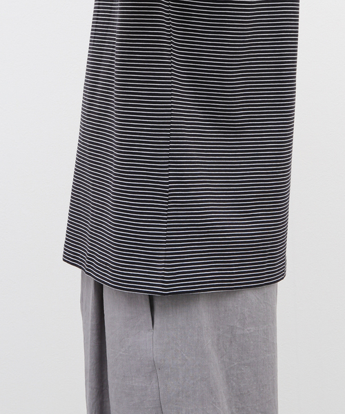 handvaerk（ハンドバーク）の「【handvaerk / ハンドバーク】60/2 NEWCREW NECK S/S T BORDER（Tシャツ/カットソー・メンズ・ブラック/ホワイト・SMALL/MEDIUM/LARGE）」の11枚目の写真