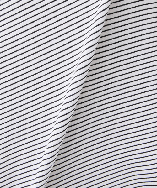 handvaerk（ハンドバーク）の「【handvaerk / ハンドバーク】60/2 NEWCREW NECK S/S T BORDER（Tシャツ/カットソー・メンズ・ブラック/ホワイト・SMALL/MEDIUM/LARGE）」の15枚目の写真