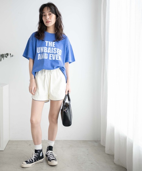 WEGO(ウィゴー)の「WEGO/パイピングランニングショーツ(その他パンツ・レディース・ホワイト/ブラック・FREE)」の12枚目の写真