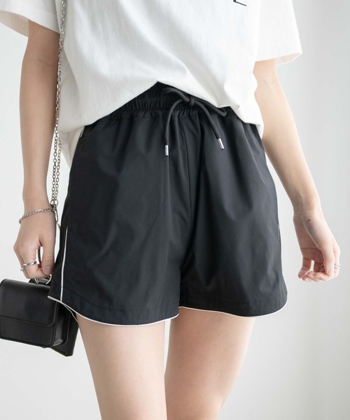 WEGO(ウィゴー)の「WEGO/パイピングランニングショーツ(その他パンツ・レディース・ホワイト/ブラック・FREE)」の13枚目の写真