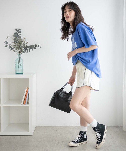 WEGO(ウィゴー)の「WEGO/パイピングランニングショーツ(その他パンツ・レディース・ホワイト/ブラック・FREE)」の3枚目の写真