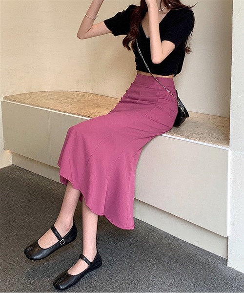 MAISON DE THERESE(メゾン ド テレーズ)の「マーメイドスカート(スカート・レディース・ブラック/ホワイト/ローズ・S/L/M)」の3枚目の写真