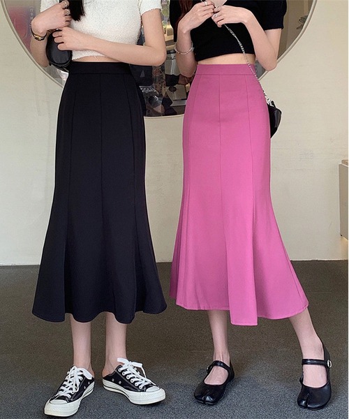 MAISON DE THERESE(メゾン ド テレーズ)の「マーメイドスカート(スカート・レディース・ブラック/ホワイト/ローズ・S/L/M)」の4枚目の写真