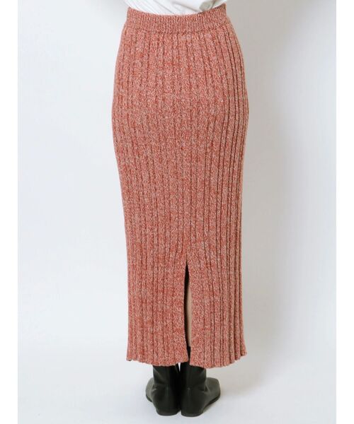 Ungrid（アングリッド）の「メランジリブニットスカート（スカート・レディース・レッド/グリーン・FREE）」の3枚目の写真