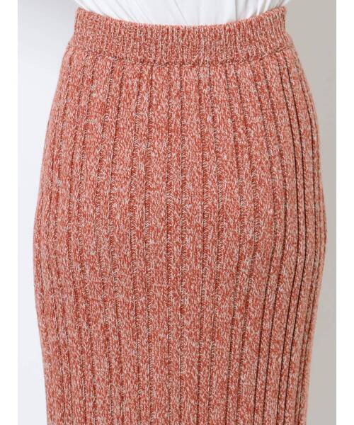 Ungrid（アングリッド）の「メランジリブニットスカート（スカート・レディース・レッド/グリーン・FREE）」の5枚目の写真