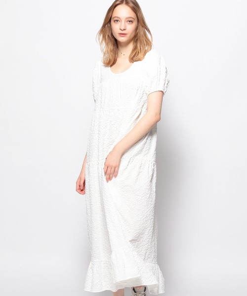 基*)様 美品♡23年♡コルコバード　ボウタイロングワンピース　ティアード　ベル 美品 コルコバード 桜田ひより IBERIA ボウタイ ロング