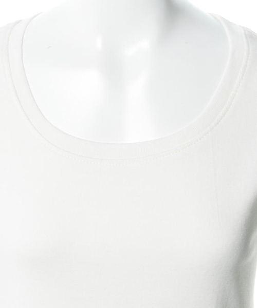 atONE(アットワン)の「atONE コットンフライス半袖Tシャツ(Tシャツ/カットソー・レディース・ブラック/杢グレー/チャコールグレー/ネイビー/オフホワイト・4L/LL/3L/L/M)」の8枚目の写真