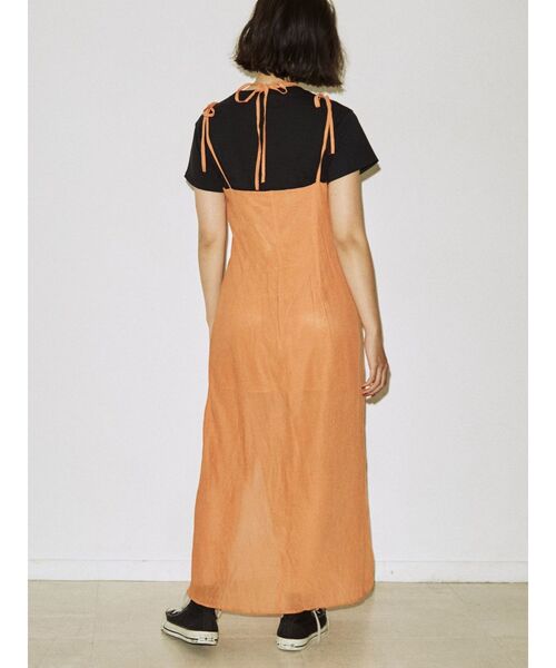 jouetie（ジュエティ）の「ホルターネックキャミワンピース（ワンピース・レディース・ブラック/オレンジ/ブルー・MEDIUM）」の6枚目の写真
