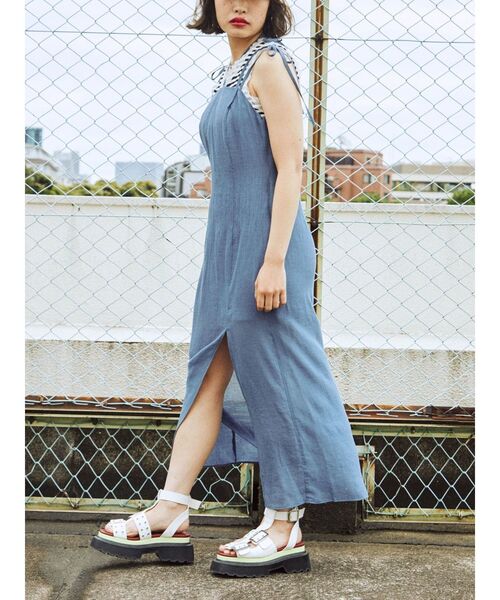 jouetie（ジュエティ）の「ホルターネックキャミワンピース（ワンピース・レディース・ブラック/オレンジ/ブルー・MEDIUM）」の17枚目の写真