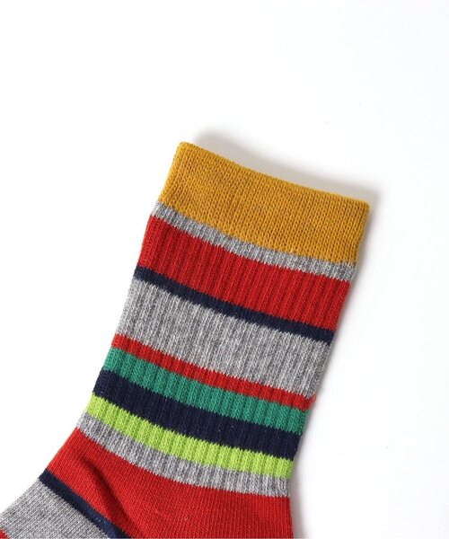 BREEZE（ブリーズ）の「カラフルラインソックス（ソックス/靴下・キッズ・グレー/レッド/ネイビー/イエロー/アイボリー・15 /18/21）」の6枚目の写真
