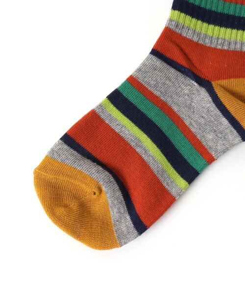 BREEZE（ブリーズ）の「カラフルラインソックス（ソックス/靴下・キッズ・グレー/レッド/ネイビー/イエロー/アイボリー・15 /18/21）」の7枚目の写真