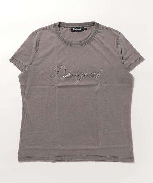 Desigual(デシグアル)の「ラインストーン スリムTシャツ(Tシャツ/カットソー・レディース・ブラック/レッド・M/L/XL/XS/S/XXL)」の5枚目の写真